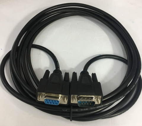 Cáp Cổng Com RS232 Âm Dương Dây Thẳng Chất Lượng Cao DB9 Extension Cable Male to Female Black Length 2M