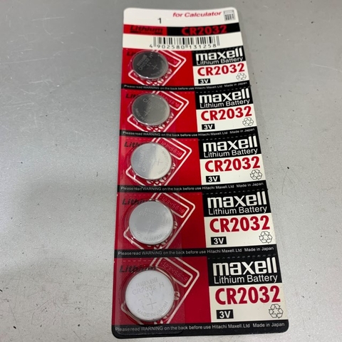 Pin Cmos Maxell CR2032 3V Lithium Battery 1 Pieces For Computer Cân Điện Tử Sức Khỏe Khóa Điện Tử Xe Máy Ô Tô