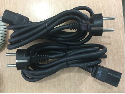 Dây Nguồn 2 Chân Tròn I-SHENG SP-022 IS-14 AC Power Cord Europe Plug Schuko CEE 7/7 To IEC320 C13 10A 250V 3x1.0mm For Thiết Bị Mạng Cisco Và Máy Chủ Length 2.4M
