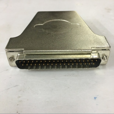 Bộ Rắc Đấu Cổng 37 Chân Hai Hàng Dương Vỏ Ốp Kim Loại DB37 Male Wire Type Crimp Type Serial Port 37Pin CONNECTOR WITH COUSING ALCATEL 299.701.066 3AL80834AAAA