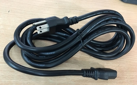 Dây Nguồn DEREN E239736 DR-309 DR-395 NEMA 5-15P to C13 AC Power Cord 13A 125V 3x1.31mm 16AWG Length 2.5M