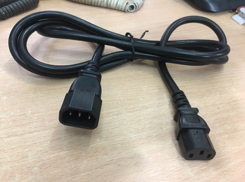 Dây Nguồn Máy Chủ E-JUN EL-701 EL-705 AC Power Cord IEC60320 IEC C13 to IEC C14 10A 250V 3x1.5mm 16AWG For Server IBM HP DELL LENOVO Length 1.8M