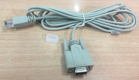 Cáp Điều Khiển Thiết Bị Mạng Chính Hãng Fortigate Firewall Cable Console RJ45 to RS232 Com Port Serial DB9 Female Grey Length 3M