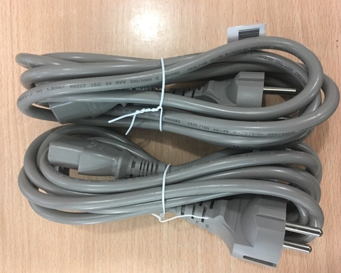 Dây Nguồn 2 Chân Tròn I-Sheng SP-022 IS-14 AC Power Cord Europe Plug Schuko CEE 7/7 to IEC320 C13 10A 250V 3x1.0mm For Thiết Bị Mạng Cisco Và Máy Chủ Length 2.5M