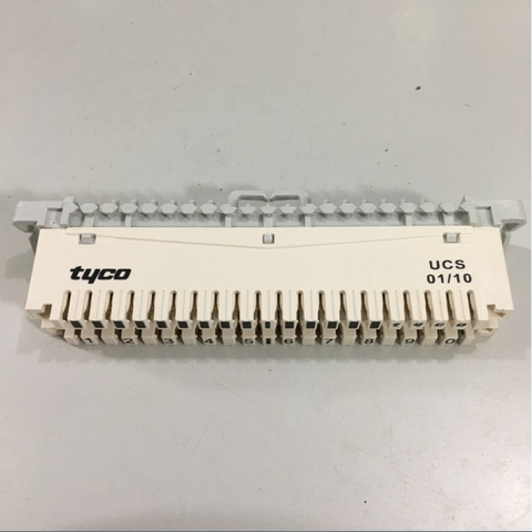Phiến Đấu Dây TYCO AMP UCS-DM-W-SP 959252-000 White 10 PAIR DISCONNECTION MODULE