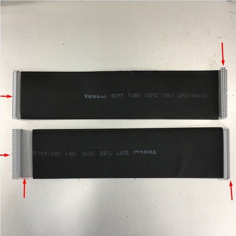Cáp 50 Pin Flat Ribbon Data Cable Grey Dài 0.4M IDC 50 Wire Pitch 2.54mm - Cable Pitch 1.27mm For HMI Panel CMC CNC PLC SCSI Drive Extension