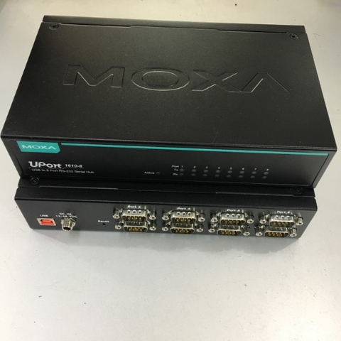 Bộ Chuyển Đổi MOXA UPort 1610-8 USB to 8 Port RS-232 Serial Hub For Điều Khiển Công Nghiệp, Thiết Bị Y Tế, Hệ Thống Giám Sát