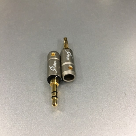 Rắc Hàn MPS Falcon Jack 3.5mm 3 Pole Gold Plated Repair Headphone Jack Audio Connector Cable Diameter 6mm Gray