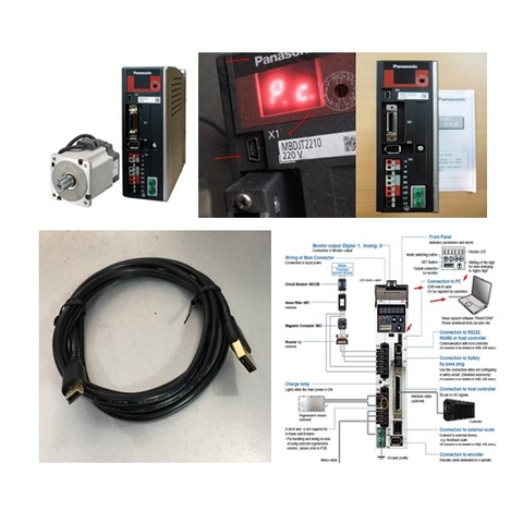 Cáp Điều Khiển JZSP-CVS06-02-E 2M Cable Mini USB to USB For Panasonic MBDJT2210 Servo Drives or Yaskawa Servo Driver Connection to PC Programming Download