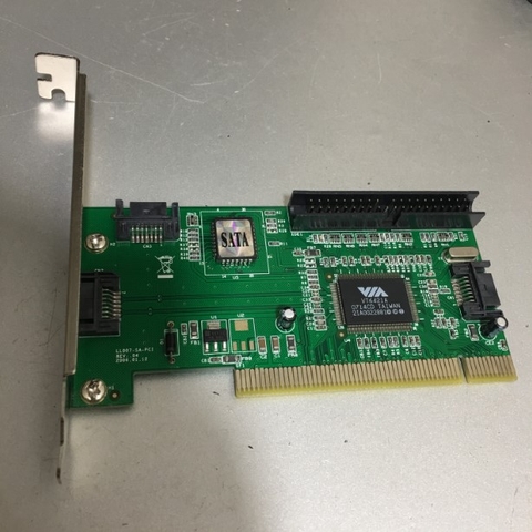 Card PCI 4X VIA VT6421A 3 Port SATA Raid & IDE Controller For PC Desktop or Servers Using Serial ATA Drives