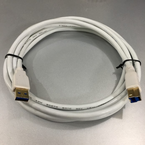 Cáp Kết Nối Chính Hãng NETmate USB 3.0 AM-BM NM-UB300Z Cable E352563 AWM 20276 80C 30V White Length 3M