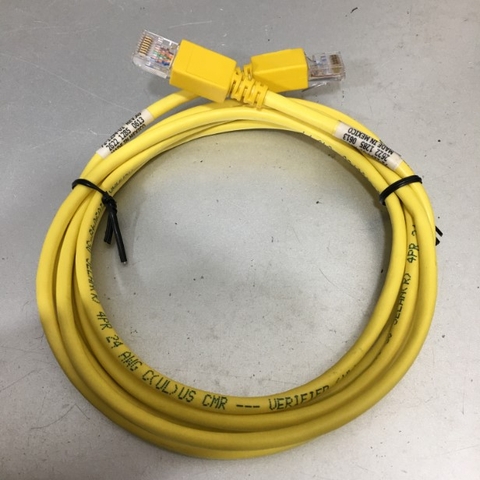 Dây Nhẩy MOHAWK CAT 5E UTP PVC CM Ethernet Network Patch Cord Straight Through Cable Yellow Length 2.3M