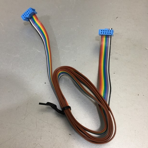 Cáp Kết Nối IDC 10 Pin Flexible Flat Ribbon Cable Female to Female 2.54mm Rainbow Color with 2 Connectors 1M For CMC CNC PLC LCD Screen Total Phase