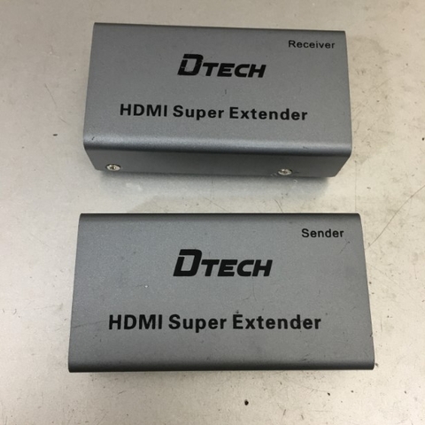 Bộ Chuyển Đổi Tín Hiệu HDMI to LAN DTECH DT-7009A HDMI Network Ip Extender 60 Meters Sender and Receiver Adapter Hàng Đã Qua Sử Dụng