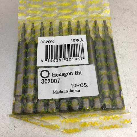 Bộ Lục Giác Hexagon Bit 3C2007 Size 2.0mm 1 Bộ 10PCS