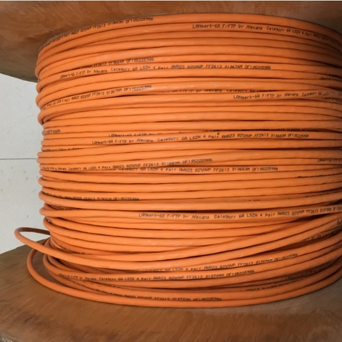 Cáp Mạng Nexans LANMARK-6A F/FTP AWG23 CAT 6A LSZH 10GBase-T and up to 500MHz ORANGE Cuộn Dài 305M REEL P.N100.692G