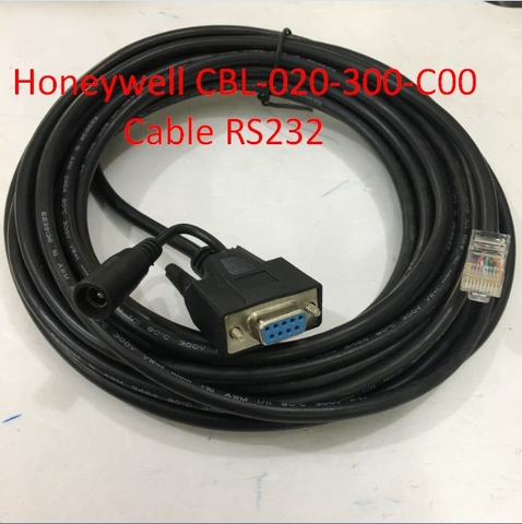 Cáp RS232 Honeywell CBL-020-300-C00 For Máy Quét Mã Vạch Barcode Scanner 2D Honeywell Xenon 1900GSR-2 Cable RS232 5V Signals DB9 Female to RJ50 10 Pin Male Black Length 7M