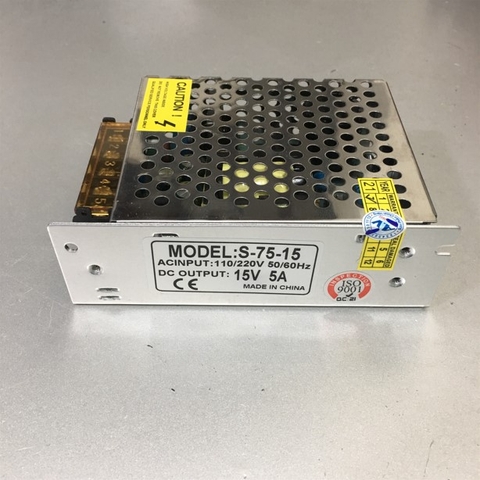Nguồn Tổ Ong 15V 5A S-75-15 Switch Power Supply For Sử Dụng Cho tự Động Hóa Công Nghiệp