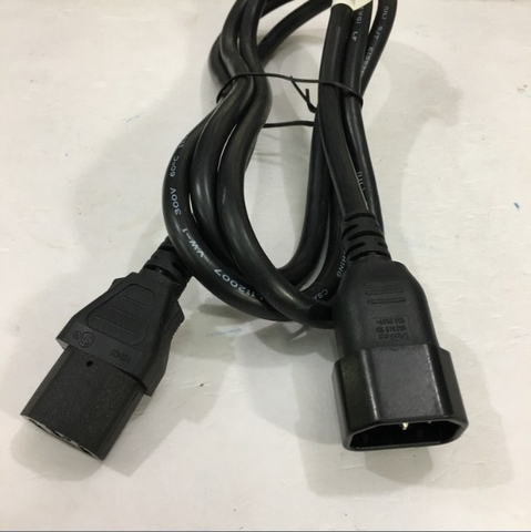 Dây Nguồn Máy Chủ VOLEX V1625 VAC14S AC Power Cord C13 to C14 10A 250V 3x0.824mm² 18AWG For UPS PDU APC ARES Eaton Emerson Và Server Rack Length 1.8M