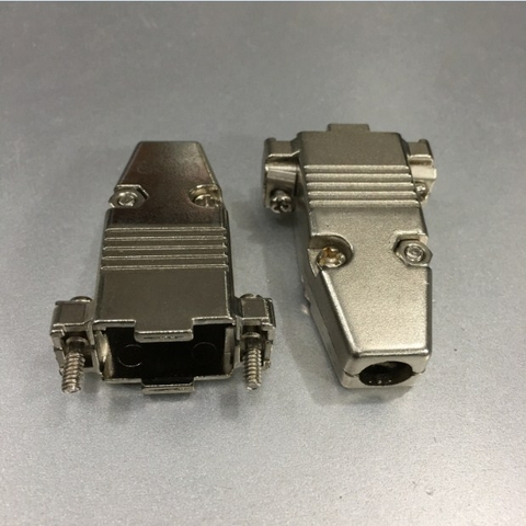 Vỏ Ốp Kim loại Hợp Kim Kẽm Đúc Ốp Đầu Hàn RS232 9-Pin D-Sub And 15-Pin High Density Connector Hood – Metal