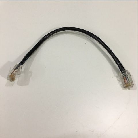 Dây Nhẩy Cat5e UTP PVC CM Ethernet Network Patch Straight Through Cable Black Length 25Cm