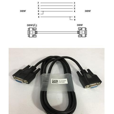 Cáp Lâp Trình FX-232CAB-1 Communication RS232 DB9 Female to DB9 Female Cable 1.8M For HMI Mitsubishi GT Series GOT2000 GOT-F900 GT1275 Với Với Máy Tính