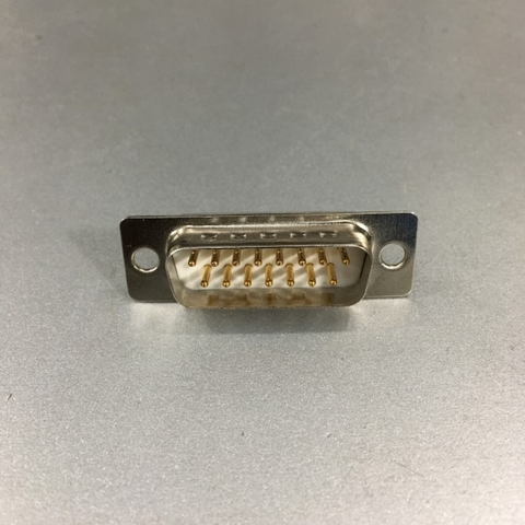 Đầu Rắc Hàn Cổng D-SUB 15 Chân Hai Hàng Dương DB15 Male 2 Row 15Pin Plug Wire Solder Premium Gold Connector