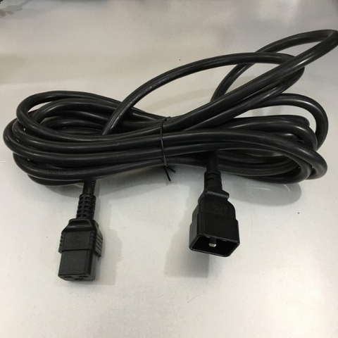 Dây Nguồn Cisco CAB-C19-CBN-15 15Ft Dài 4.5M Cabinet Jumper AC Power Cable C20 to C19 16A 250V 3x2.5mm² 14AWG H05VV-F Cable OD 10.5mm in China
