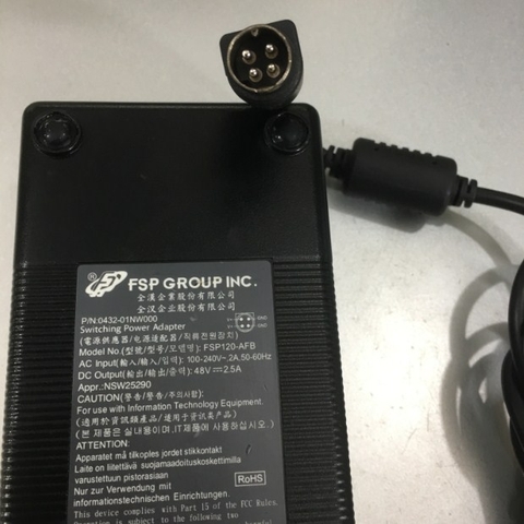Adapter Original FSP FSP120-AFB 0432 48V 2.5A 120W Connector Size 4P Mini Din 10mm