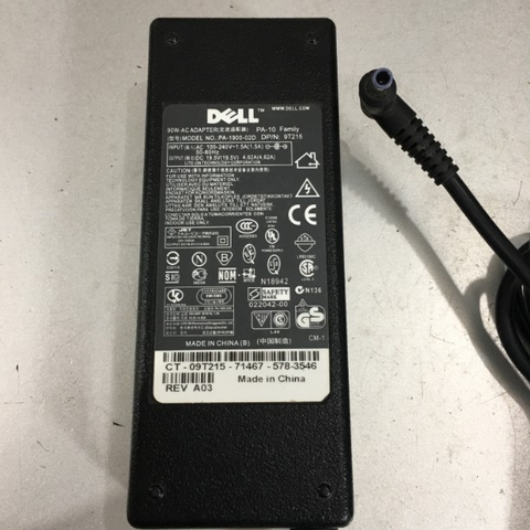 Adapter 19.5V 4.62A DELL PA-1900-02D Connector Size 4.5mm x 3.0mm