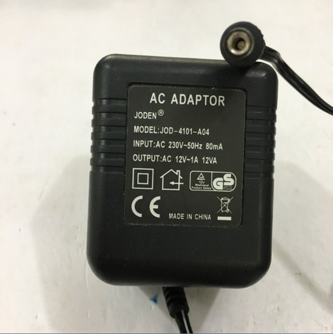 Adapter AC To AC 12V 1A JODEN JOD-4101-A04 Connector Size 5.5mm x 2.1mm