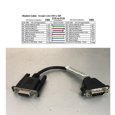 Cáp Cổng Com RS232 Âm Dương Dây Thẳng Chất Lượng Cao IBM 54Y9383 Serial Data Cable DB9 Extension Cable Male to Female Black Length 15Cm