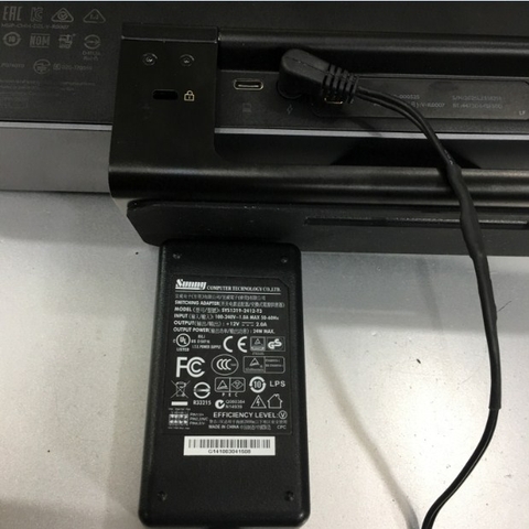 Adapter 12V 2A 24W SUNNY SYS1319-2412-T3 IEC C14 Power Cord For Camera Hội Nghị Truyền Hình Logitech MeetUp Và Logitech Group Connector Size 4.0mm x 1.7mm