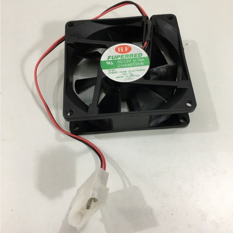 Fan HF FUPERRED CHA8012DB 80x80x25mm DC 12V 0.19A Connector 2Pin