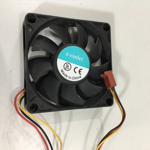 Fan E-COOLER R127015DL 70x70x15mm DC 12V 0.1A  Connector 3Pin