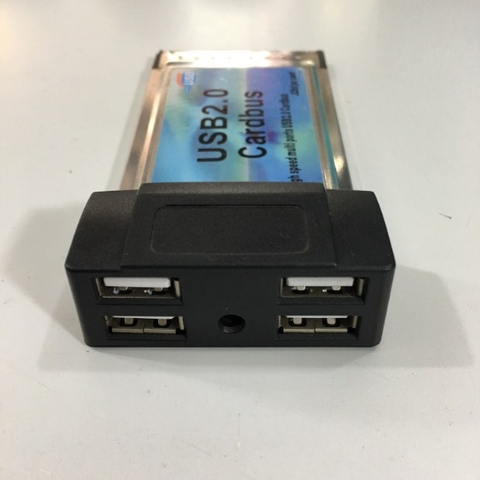 PCMCIA CardBus 54mm to USB 2.0 4 Port Adapter