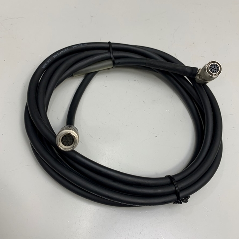 Cáp 3M 10ft Power I/O Cable Right Angle Hirose 12 Pin Female HR10A-10P-12S(73) to Hirose 12 Pin Male HR10A-10J-12P(73) For Industrial Basler GIGE AVT Camera Sony Hitachi Panasonic CCD