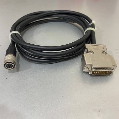 Cáp Kết Nối Điều Khiển Crestron CPC Cami to Canon Lens Camera Power Cable Hirose 12-Pin Female Connector HR10A-10P-12S(73) to DB15 Pin Male D-Sub Cable Length 2M