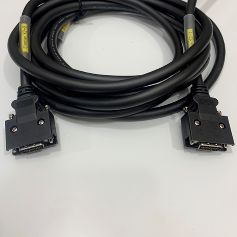 Cáp SCSI MDR 20 Pin Male Plug to Male Plug Cable 1 Meter Servo Data Connector Extension For Servo Drive Yaskawa Panasonic Mitsubishi