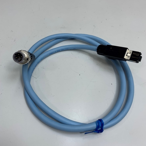 Cáp 1M 3.3ft STP-M12D-406 Cable 4 Pin Male M12 D-Code to RJ45 Shielded Ethernet For Banner DXMR90 Industrial Controller Ethernet IP Modbus TCP and Profinet