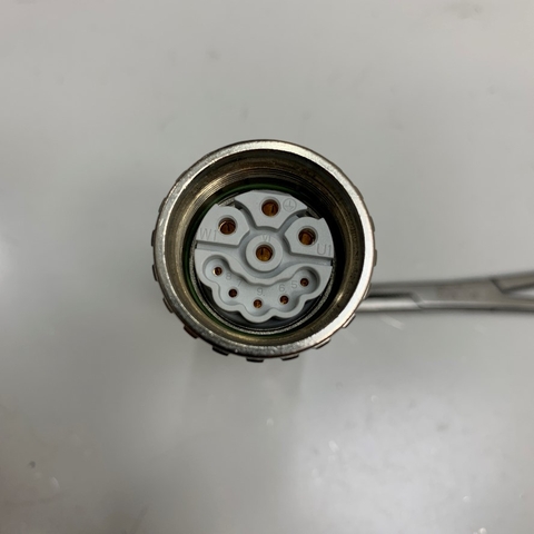 Đầu Jack Original Kubler Connector M23 9 Pin Female (5+4+PE) Crimp Insert Without Contacts For M23 Signal and Power Siemens Servo Cable 9 Pin Industrial Connector