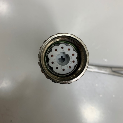 Đầu Jack Original Kubler Connector M23 10 Pin Female Crimp Insert Without Contacts For M23 Signal and Power Siemens Servo Cable 10 Pin Industrial Connector