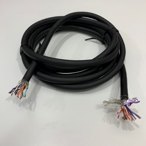 Cáp Tín Hiệu Chống Nhiễu TAIYOUNG E108683 AWM 2464 VW-1 TY 80C 300V 26AWG x 10PR 20 x 0.15mm² Cable OD 8.8mm 2 Meter For Encoder Servo Cable