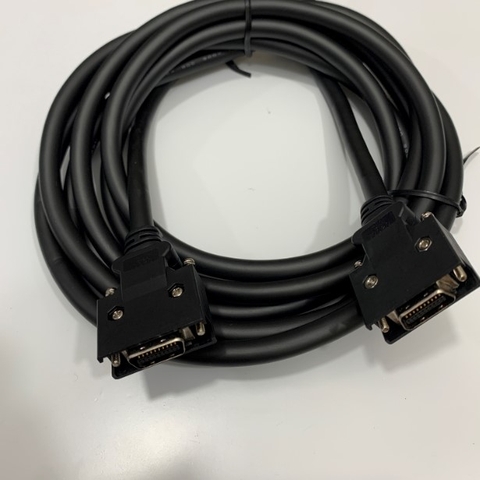 Cáp Tín Hiệu MR-CCN1-1M MR-J2CN1-1M CN3 SCSI MDR 20 Pin Male to Male Plug Cable Dài 10 Meter For Servo Mitsubish Yaskawa Panasonic