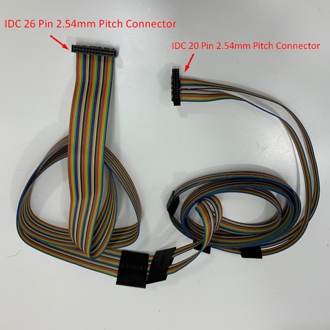 Cáp 3M 10ft  IDC 26 Pin to IDC 20 Pin 2.54mm Pitch Flat Ribbon Cable Rainbow Color 061909-1 CC X MTR W/ENC For NC, CNC & DNC Machine Chế Tạo Khuôn Mẫu Và Sản Xuất Sản Phẩm Nhựa