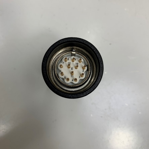 Đầu Jack Original Heidenhain Connector M23 12 Pin Male Crimp Insert Without Contacts For M23 Signal Connector Siemens Servo Cable 12 Pin Industrial