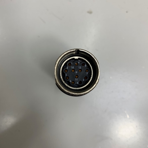 Đầu Jack Original Heidenhain Connector M23 12 Pin Female Crimp Insert Without Contacts For M23 Signal Connector Siemens Servo Cable 12 Pin Industrial