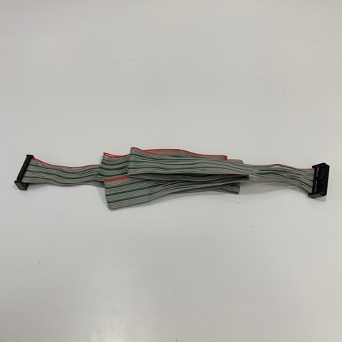 Cáp Hirose IDC 20 Pin Flat Ribbon Cable 20 Wire Dài 1.35M IDC Pitch 2.54mm Type AD Cable Pitch 1.27mm For Terminal Block Module Hirose PLC CNC CMC