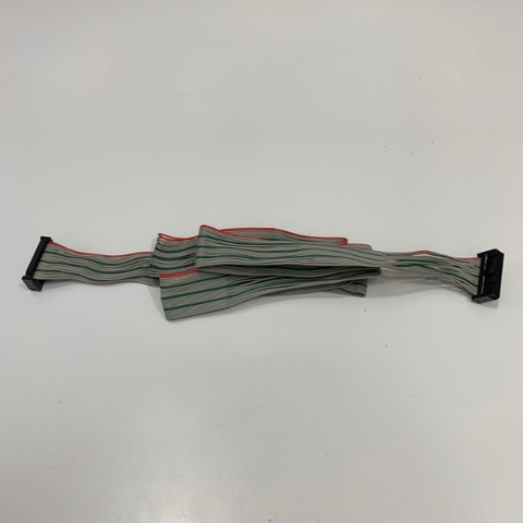 Cáp Hirose IDC 20 Pin Flat Ribbon Cable 20 Wire Dài 95Cm IDC Pitch 2.54mm Type AD Cable Pitch 1.27mm For Terminal Block Module Hirose PLC CNC CMC