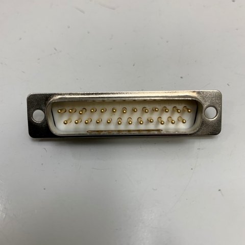 Đầu Jack Hàn Hàn Chống Oxy DFS DSH-25 Gold Pin 25 Way Panel Mount D-sub Connector Socket RS232/RS485 DB25 Male 2.77mm Pitch